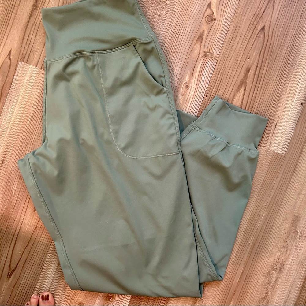 Sage Green High-Waisted Leggings